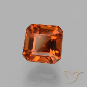 9,17 ctw natürlicher Dunkelorange Hessonit-Granat, Oktagonschliff, VS
