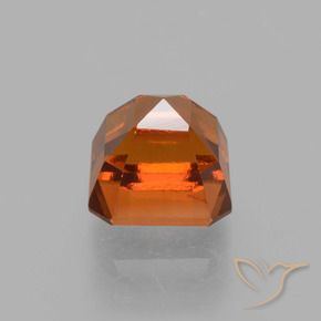9,17 ctw natürlicher Dunkelorange Hessonit-Granat, Oktagonschliff, VS
