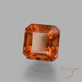 9,17 ctw natürlicher Amber Orange Hessonit-Granat, Oktagonschliff, VS