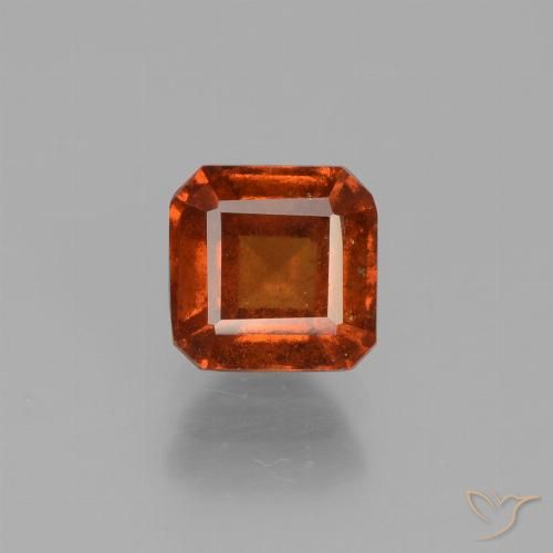 1.43ct Natürlicher Amber Orange Hessonit-Granat, Smaragdschliff, VS