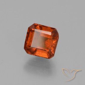 9,17 ctw natürlicher Amber Orange Hessonit-Granat, Oktagonschliff, VS