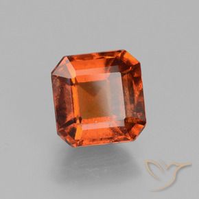 9,17 ctw natürlicher Amber Orange Hessonit-Granat, Oktagonschliff, VS-SI