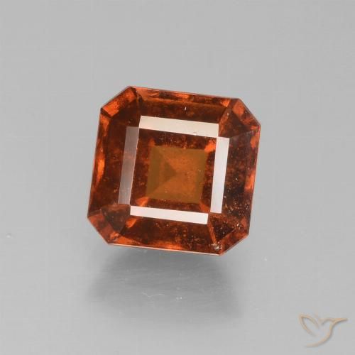 2.13ct Natürlicher Amber Orange Hessonit-Granat, Smaragdschliff, VS