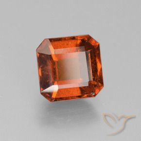 9,17 ctw natürlicher Amber Orange Hessonit-Granat, Oktagonschliff, VS