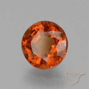 9,17 ctw natürlicher Dunkelorange Hessonit-Granat, Runden, VS-SI