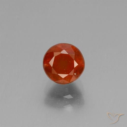 1.37ct Natürlicher Amber Orange Hessonit-Granat, Runden, VS-SI