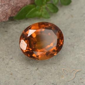 9,17 ctw natürlicher Amber Orange Hessonit-Granat, Oval, VS