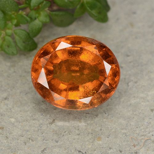 2.22ct Natürlicher tieforange Hessonit-Granat, Oval, VS