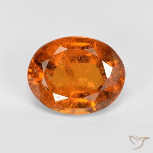 2.92ct Natürlicher Mittelorange Hessonit-Granat, Oval, VS-SI