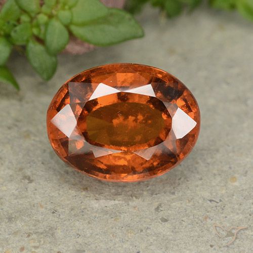 2.79ct Natürlicher tieforange Hessonit-Granat, Oval, VS