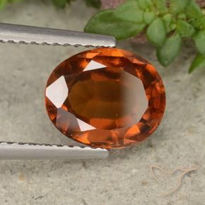 9,17 ctw natürlicher Dunkelorange Hessonit-Granat, Oval, VS