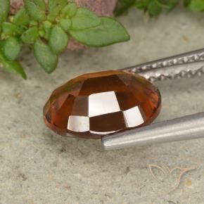 9,17 ctw natürlicher Dunkelorange Hessonit-Granat, Oval, VS