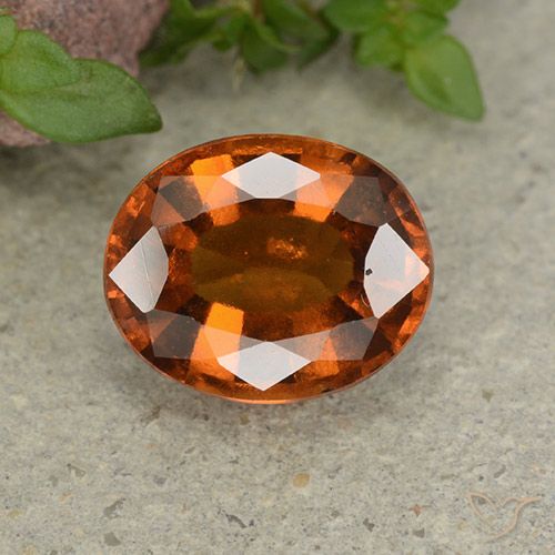 2.65ct Natürlicher Amber Orange Hessonit-Granat, Oval, VS