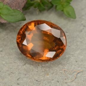 9,17 ctw natürlicher Amber Orange Hessonit-Granat, Oval, VS
