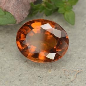 9,17 ctw natürlicher Dunkelorange Hessonit-Granat, Oval, VS