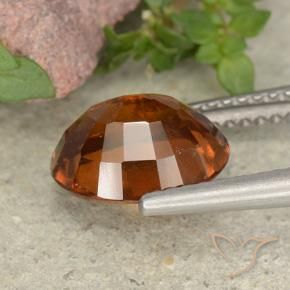 9,17 ctw natürlicher Dunkelorange Hessonit-Granat, Oval, VS