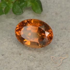 9,17 ctw natürlicher Feuerorange Hessonit-Granat, Oval, VS-SI