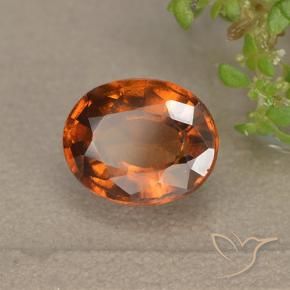 9,17 ctw natürlicher Feuerorange Hessonit-Granat, Oval, VS