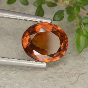 9,17 ctw natürlicher Dunkelorange Hessonit-Granat, Oval, VS