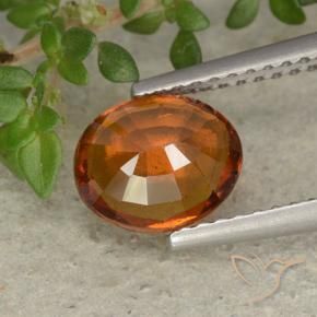9,17 ctw natürlicher Dunkelorange Hessonit-Granat, Oval, VS