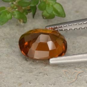 9,17 ctw natürlicher tieforange Hessonit-Granat, Oval, VS