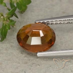 9,17 ctw natürlicher tieforange Hessonit-Granat, Oval, VS-SI