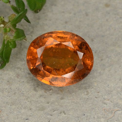 1.81ct Natürlicher tieforange Hessonit-Granat, Oval, VS-SI