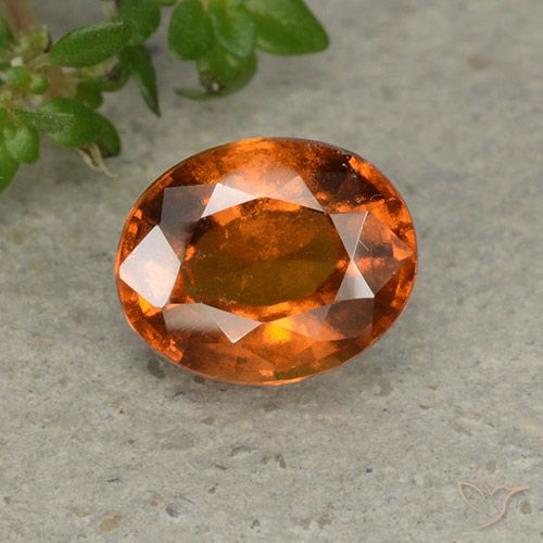 1.84ct Natürlicher tieforange Hessonit-Granat, Oval, VS-SI
