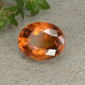 9,17 ctw natürlicher tieforange Hessonit-Granat, Oval, VS-SI