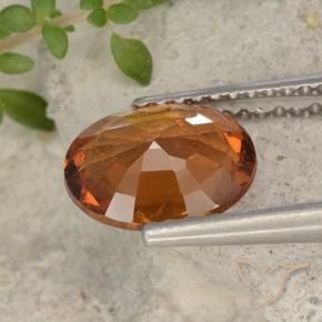 9,17 ctw natürlicher Mitteldunkles Orange Hessonit-Granat, Oval, VS
