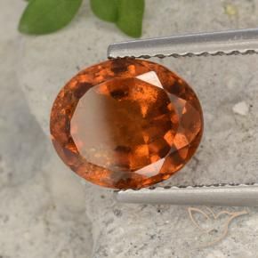 9,17 ctw natürlicher tieforange Hessonit-Granat, Oval, VS-SI
