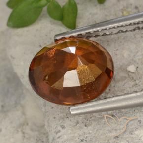 9,17 ctw natürlicher tieforange Hessonit-Granat, Oval, VS-SI