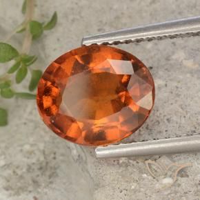 9,17 ctw natürlicher Mittelorange Hessonit-Granat, Oval, VS