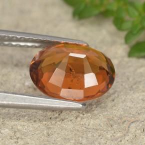 9,17 ctw natürlicher Mitteldunkles Orange Hessonit-Granat, Oval, VS-SI
