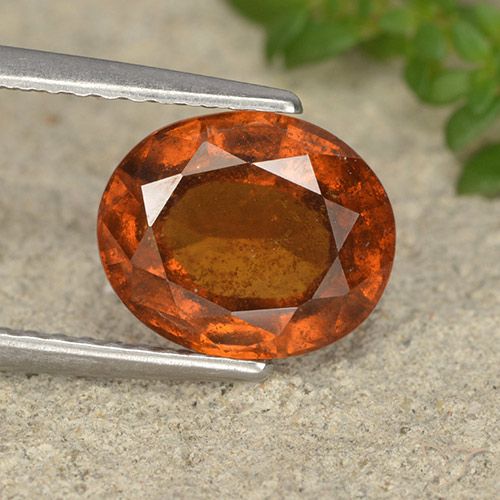 2.61ct Natürlicher Amber Orange Hessonit-Granat, Oval, VS-SI