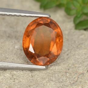 9,17 ctw natürlicher Mittelorange Hessonit-Granat, Oval, VS