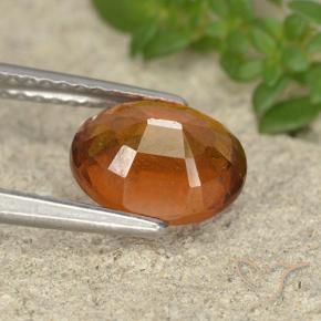 9,17 ctw natürlicher Mittelorange Hessonit-Granat, Oval, VS