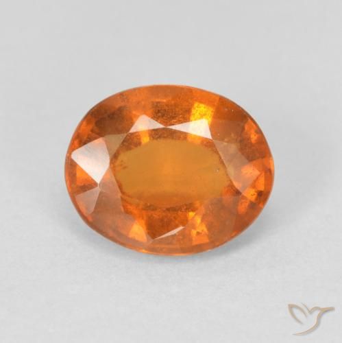 1.97ct Natürlicher tieforange Hessonit-Granat, Oval, VS-SI