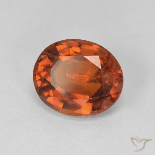 9,17 ctw natürlicher tieforange Hessonit-Granat, Oval, VS
