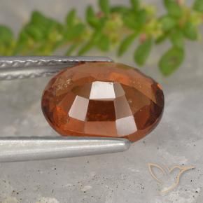 9,17 ctw natürlicher Mitteldunkles Orange Hessonit-Granat, Oval, VS-SI