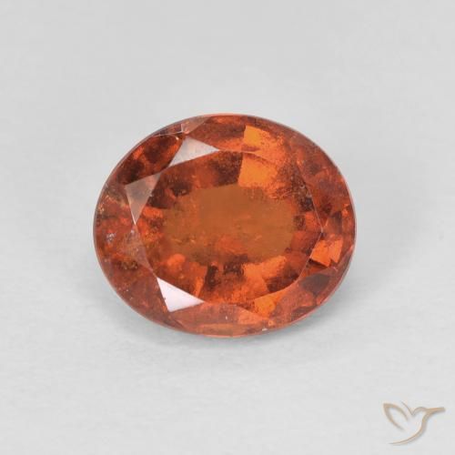 2.42ct Natürlicher Mittelorange Hessonit-Granat, Oval, VS-SI