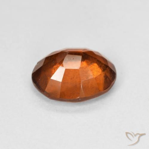 9,17 ctw natürlicher Dunkelorange Hessonit-Granat, Oval, VS-SI