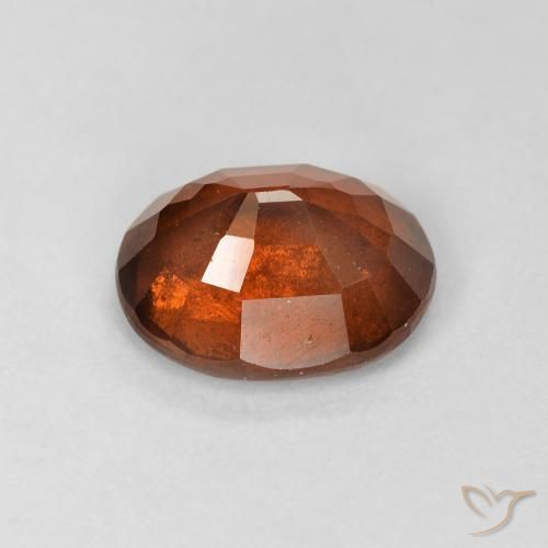 9,17 ctw natürlicher Dunkelorange Hessonit-Granat, Oval, VS-SI
