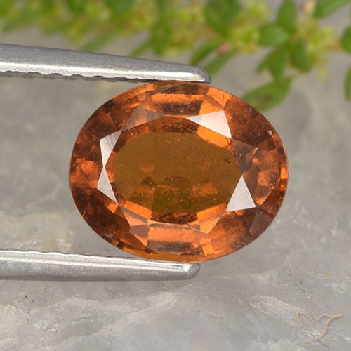 2.25ct Natürlicher Mitteldunkles Orange Hessonit-Granat, Oval, VS-SI