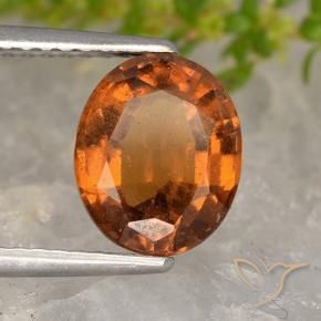 9,17 ctw natürlicher Mitteldunkles Orange Hessonit-Granat, Oval, VS-SI