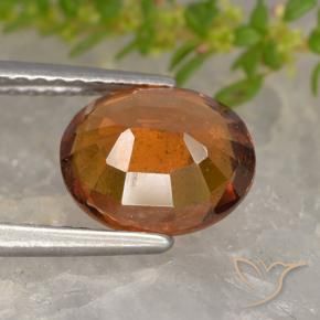 9,17 ctw natürlicher Mitteldunkles Orange Hessonit-Granat, Oval, VS-SI