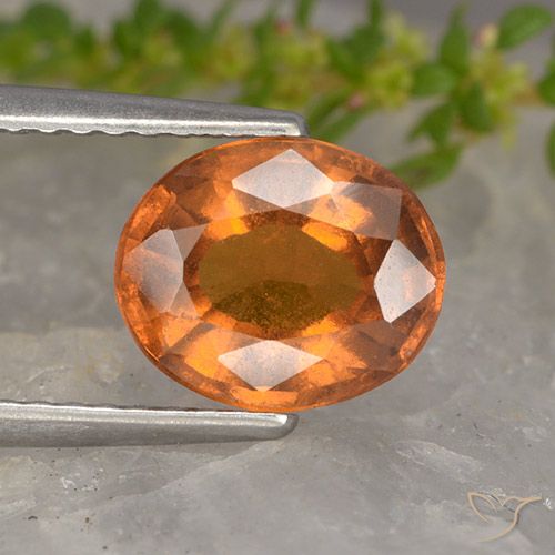 1.99ct Natürlicher tieforange Hessonit-Granat, Oval, VS-SI