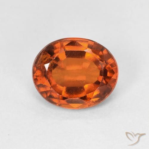 2.07ct Natürlicher Mittelorange Hessonit-Granat, Oval, VS