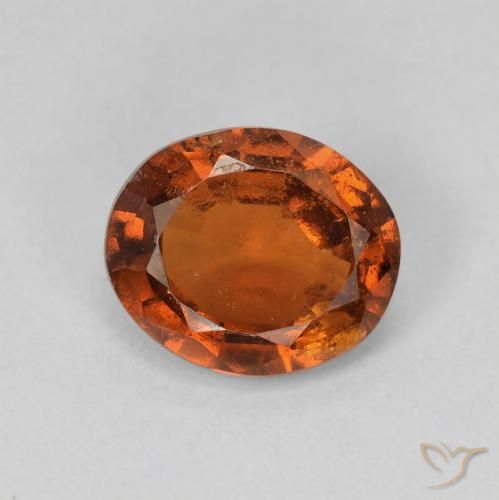 1.86ct Natürlicher tieforange Hessonit-Granat, Oval, VS-SI