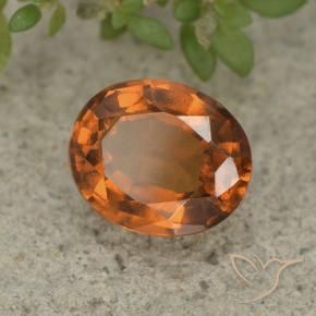 9,17 ctw natürlicher Mitteldunkles Orange Hessonit-Granat, Oval, VVS-VS